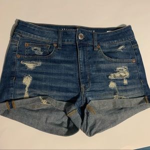 American Eagle Hi-Rise Shortie Shorts 6